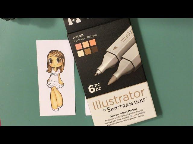 NEW Spectrum Noir "Illustrator" Alcohol Markers Review and Demo