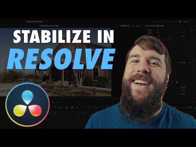 DaVinci Resolve Stabilizer EXPLAINED - Fix Shaky Video FAST