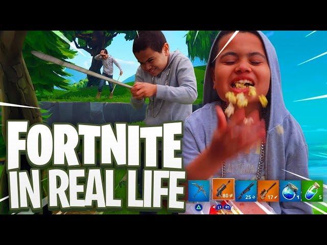 FORTNITE in REAL LIFE!!! - FAMILY VLOG FT. JAYDEN AND MAMA REZ! YOU WONT BELIEVE WHAT HAPPENED...