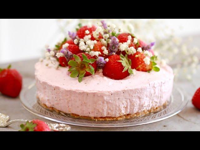 No-Bake Strawberry Cheesecake - Gemma's Bigger Bolder Baking Ep  125