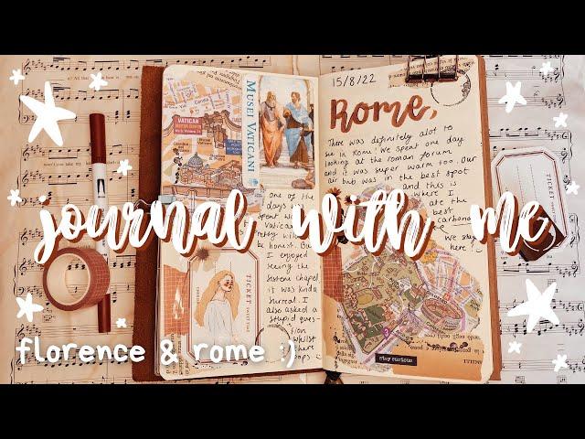 JOURNAL WITH ME | Travel Journal | Italy, florence & rome | travellers notebook