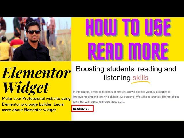 How to setup Read More option in wordpress website using Elementor widget | Yeasin's tricks