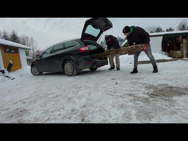 Unbelievable! I Found 4 Meter Wood on the Road - Loaded into My Ford!