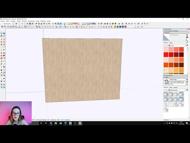 Curso de SketchUp 2022 - Aula 13/23 - Texturas