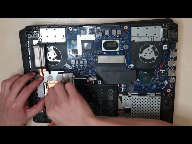 Asus TUF FX506L Disassembly and cleaning / thermal paste replacement