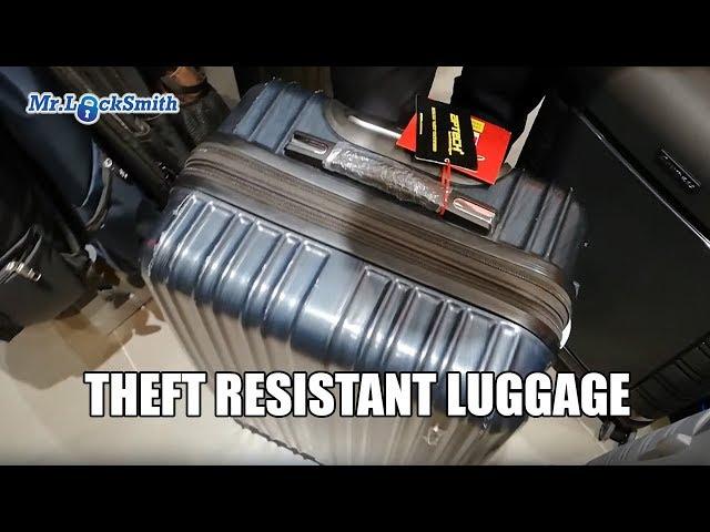 Theft Resistant Luggage | Mr. Locksmith Video