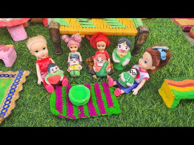 Barbie Doll All Day Routine In Indian Village /Radha Ki Kahani Part -192 /Barbie Bedtime Story ||