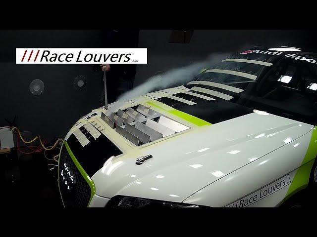 Race Louvers Wind Tunnel Test Hood Vent Heat Extractor Cowl Smoke Visualization