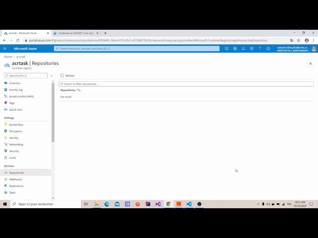 build and push docker image in Azure Container Registry ACR