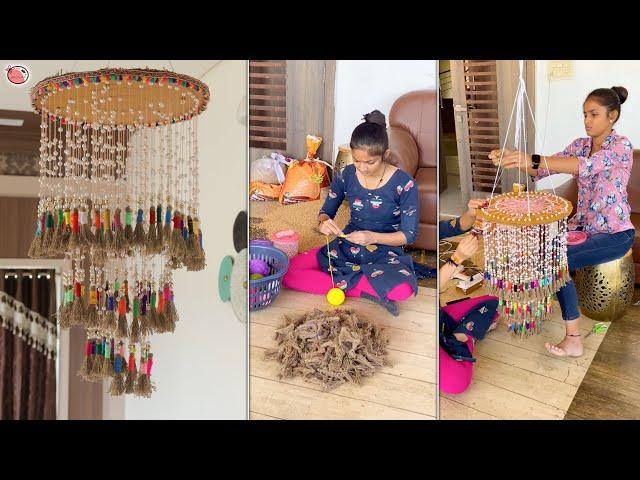 Girls DIY !!.. Secret - Jute Wall Hanging Making || Living Room Decoration