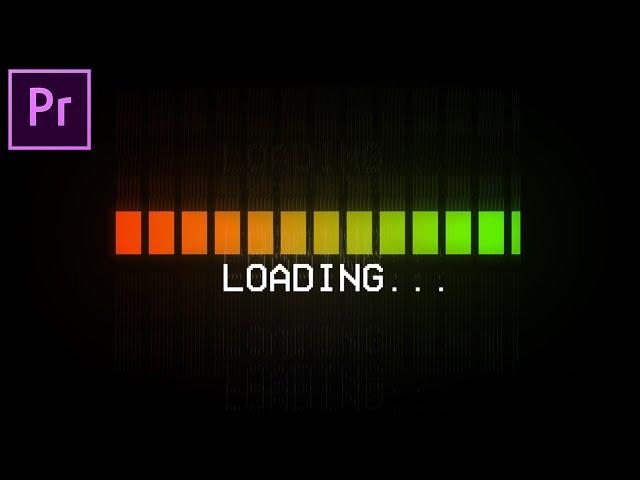 How to create an Animated Loading Bar from SCRATCH in Adobe Premiere Pro CC! (Tutorial How to)