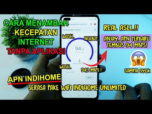 TERBUKTI 3X MAKIN CEPAT! Cara Menambah Kecepatan Internet HP TANPA APLIKASI Work 100% Resmi Aman