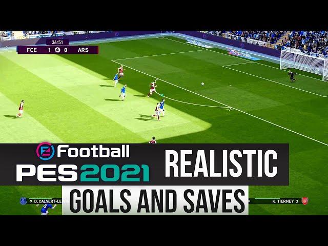 Realistic PES 2021 | Gameplay | Goals | Saves | Compilation HD