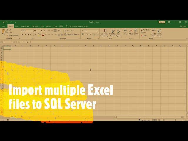 Import multiple Excel files into SQL Server without SSIS