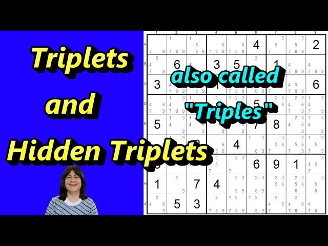 Triplets (a.k.a Triples) and Hidden Triplets Explained - A Sudoku Strategy You MUST Know