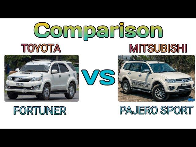 old toyota fortuner vs mitsubishi pajero sport comparison |old suv comparison|