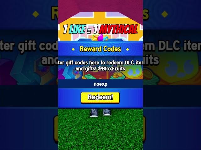 OMG NEW CODE  Blox Fruits #bloxfruits