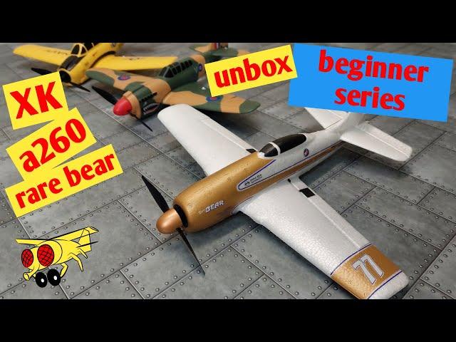 XK A260 Rarebear F8F unboxing & build RTF RC plane EPP WLtoys