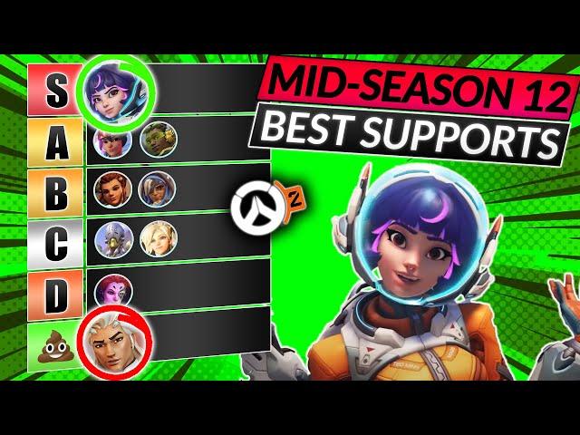 NEW SUPPORT HERO TIER LIST - Best Heroes in MID SEASON 12 - Overwatch 2 Meta Guide