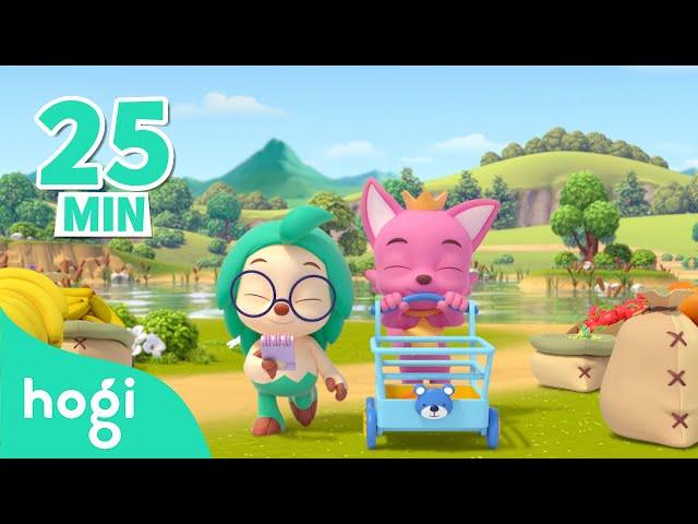 Going to Market and More! | + Compilation | Pinkfong Nursery Rhymes | Play with Hogi