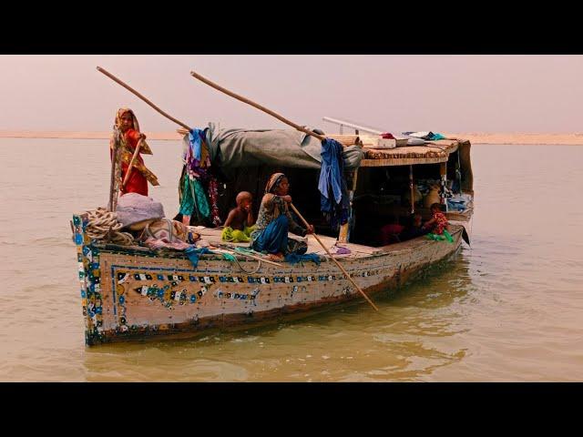 Boat House | Village Life in water | Poor Woman Routine Living in the Boat House | Village Life