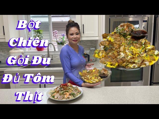 151 - Cách Làm Bột Chiên Rất Dễ Và Thơm Ngon. Gỏi Đu Đủ Tôm Thịt Rất Giòn