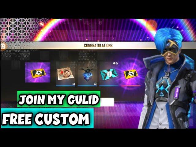 How To Claim Custom Room Card In Guild Tournament | How To Claim Custom Room Card In free fire