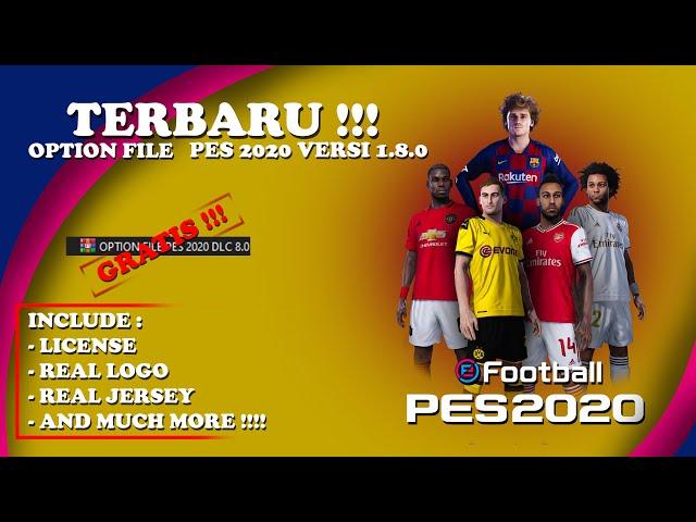 GRATIS TERBARU!! Tutorial Install Option File eFootball PES 2020 steam versi 1.8.0 - Link MediaFire