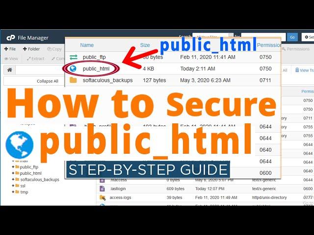 How to secure 'public html'?