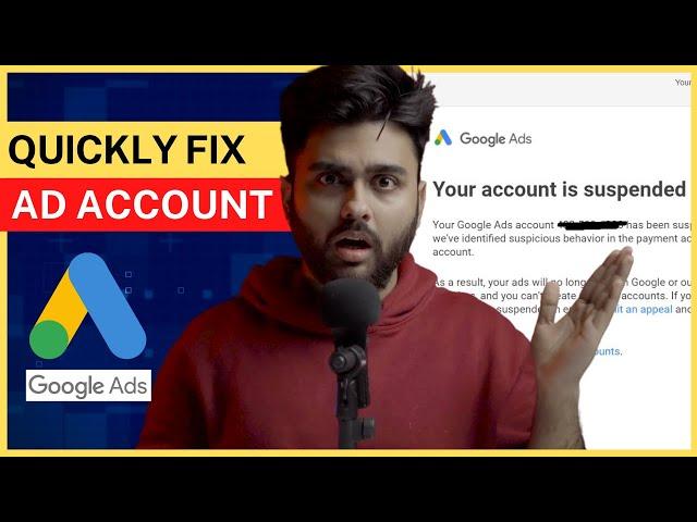   How to fix Suspended Google Ad Account