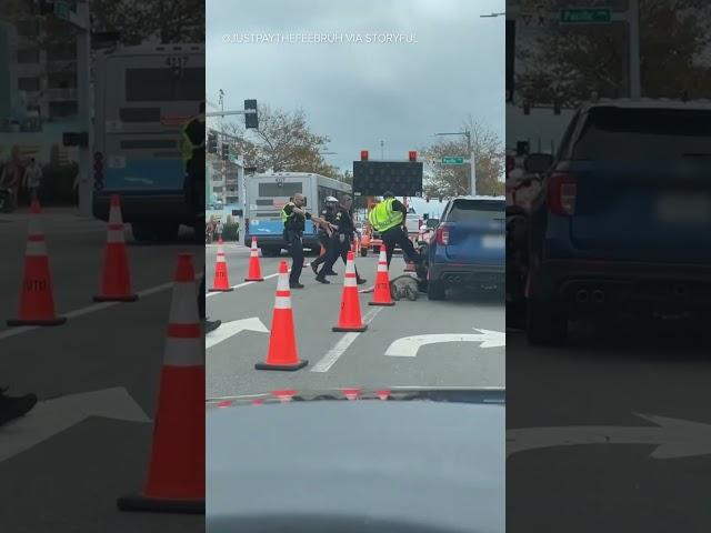 Road rage incident escalates when driver pulls gun #shorts