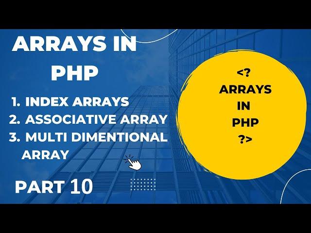 PHP Arrays in Hindi | Types of Arrays in PHP  | Indexed Associative Multidimensional Array in PHP