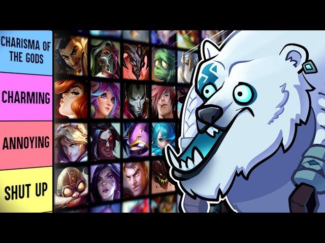 Ranking Every League of Legends Champion based on their PERSONALITY