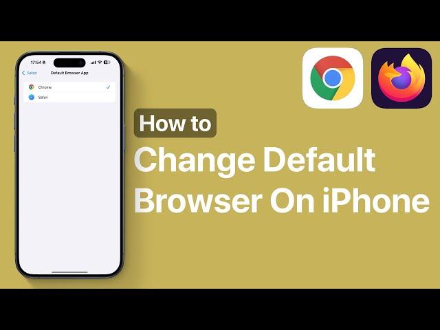 How To Change Default Browser On iPhone 16 | Select Google Chrome Or Firefox