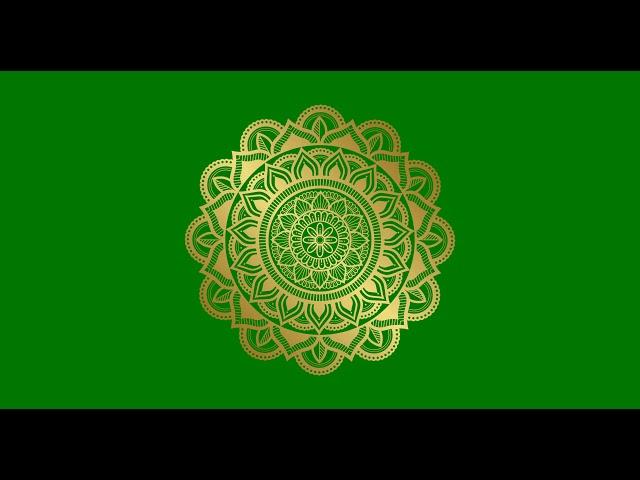 4K MANDALA ANIMATION GREEN SCREEN | ABSTRACT MANDALA ART ANIMATION || mandala art for video editor