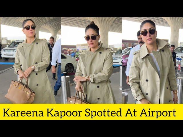 Saif Ali Khan Beautiful Wife Kareena Kapoor Spotted At Airport