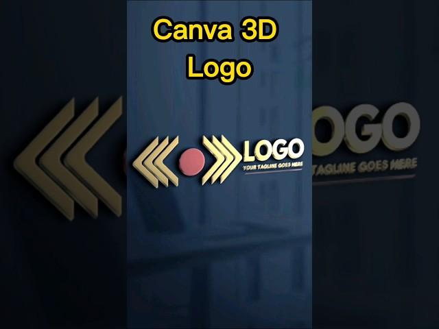 Simple Canva 3D Logo converted on Photopea ️ #3dlogo #canvalogo #learnwithzar