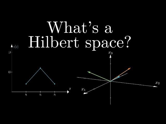 What's a Hilbert space? A visual introduction *updated audio*