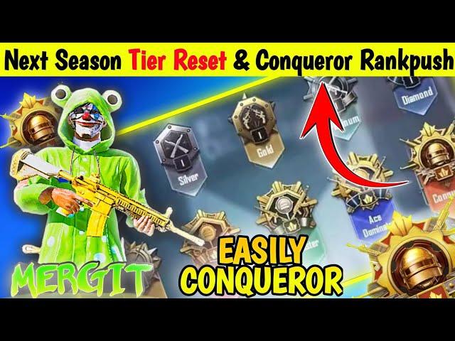 NEXT SEASON TIER RESET AND CONQUEROR | SOLO RANKPUSH TIPS AND TRICKS C6S17