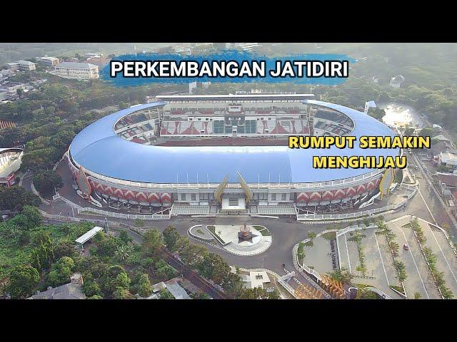 Update Stadion Jatidiri 27 Juni 2024, Rumput Semakin Menghijau Pola Warna Single Seat || Video Drone