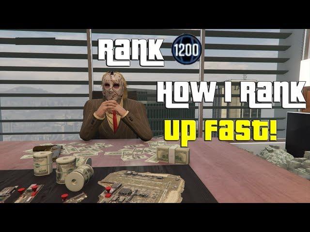 GTA Online Hitting Rank 1200 Legitimately No Mod No Glitch How I Rank Up Fast!