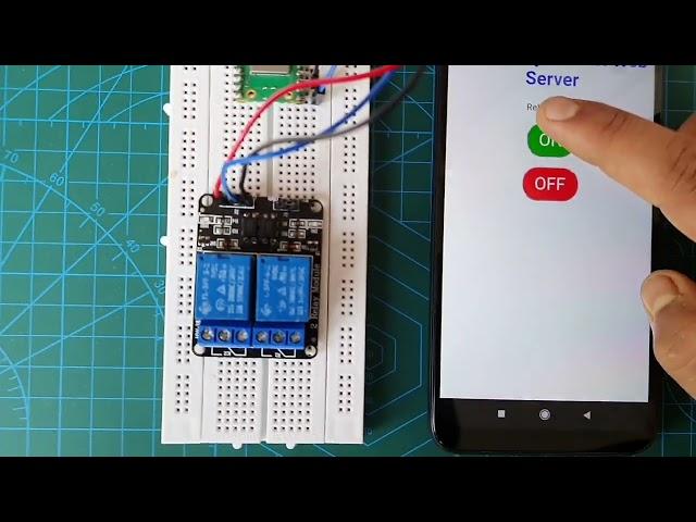 Raspberry Pi Pico Relay Control Web Server In MicroPython