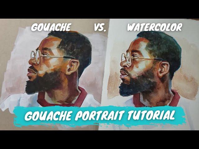 Gouache Portrait Tutorial