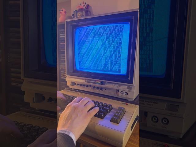 “Hello World!” Commodore 64 BASIC #retrocomputing #80s #programming #coding