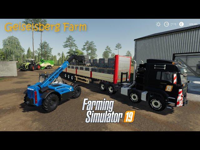 Making & Selling straw pellets, Rye harvesting│Geiselsberg│fs 19│Timelapse #09