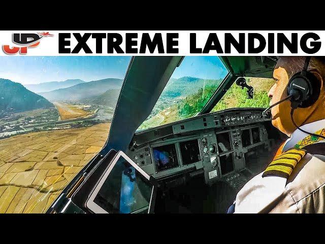 World Most Extreme Landing PARO BHUTAN