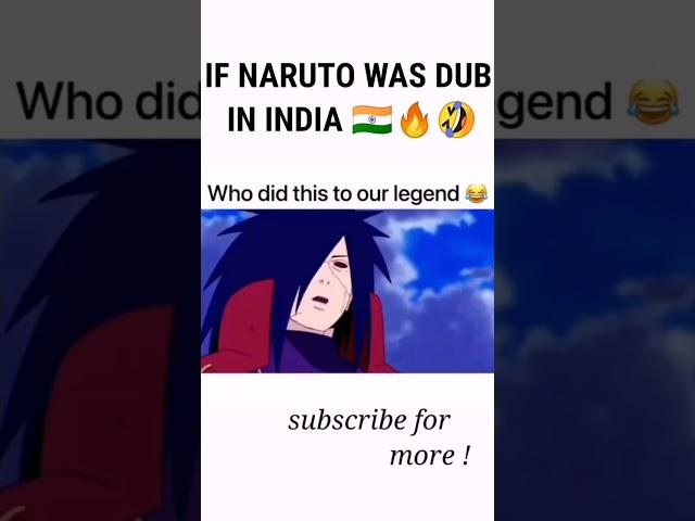 Naruto Indian Dub Naruto Hindi Dub #naruto #anime #animememes #narutomemes