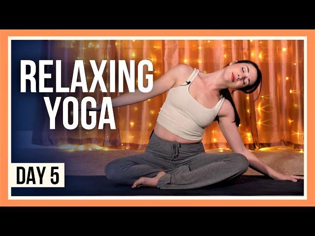 15 min Bedtime Yoga – Day #5 (RELAXING YOGA STRETCHES BEFORE BED)