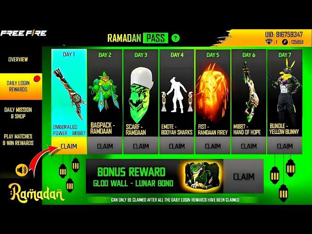 Ramadan Event Free Fire 2024 | Free Fire New Event | Ff New Event | Upcoming Events In Free Fire