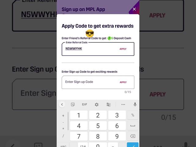 Mpl sign up code/Mpl referral code and signub code 2023